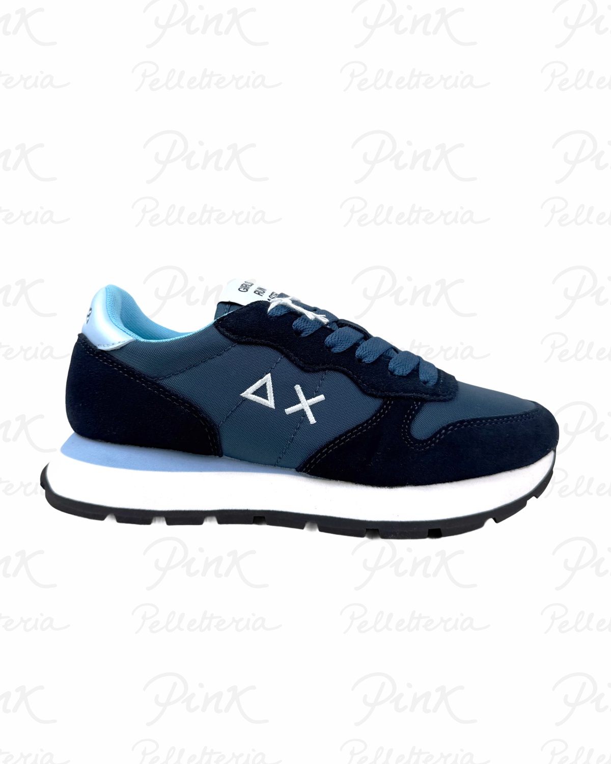 SUN68 Ally Solid Sneaker Donna BZ36201 07 Navy Blue