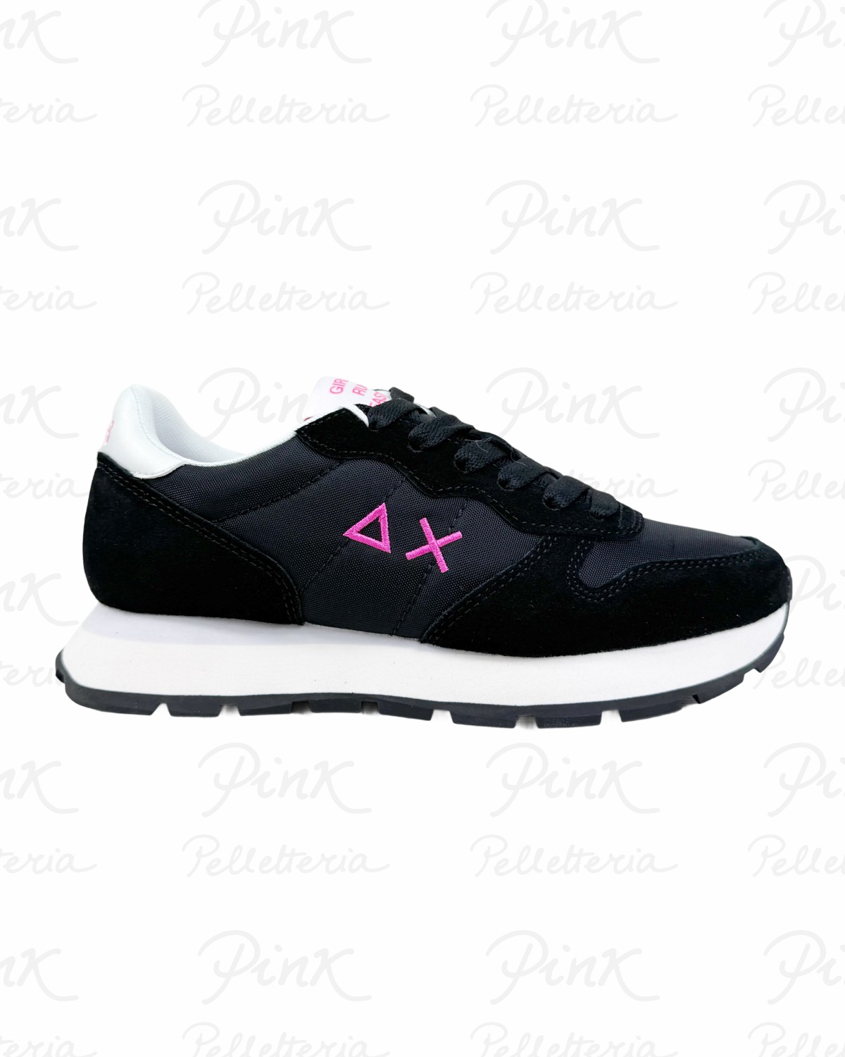 SUN68 Ally Solid Sneaker Donna BZ36201 1162 NeroFuxia Fluo