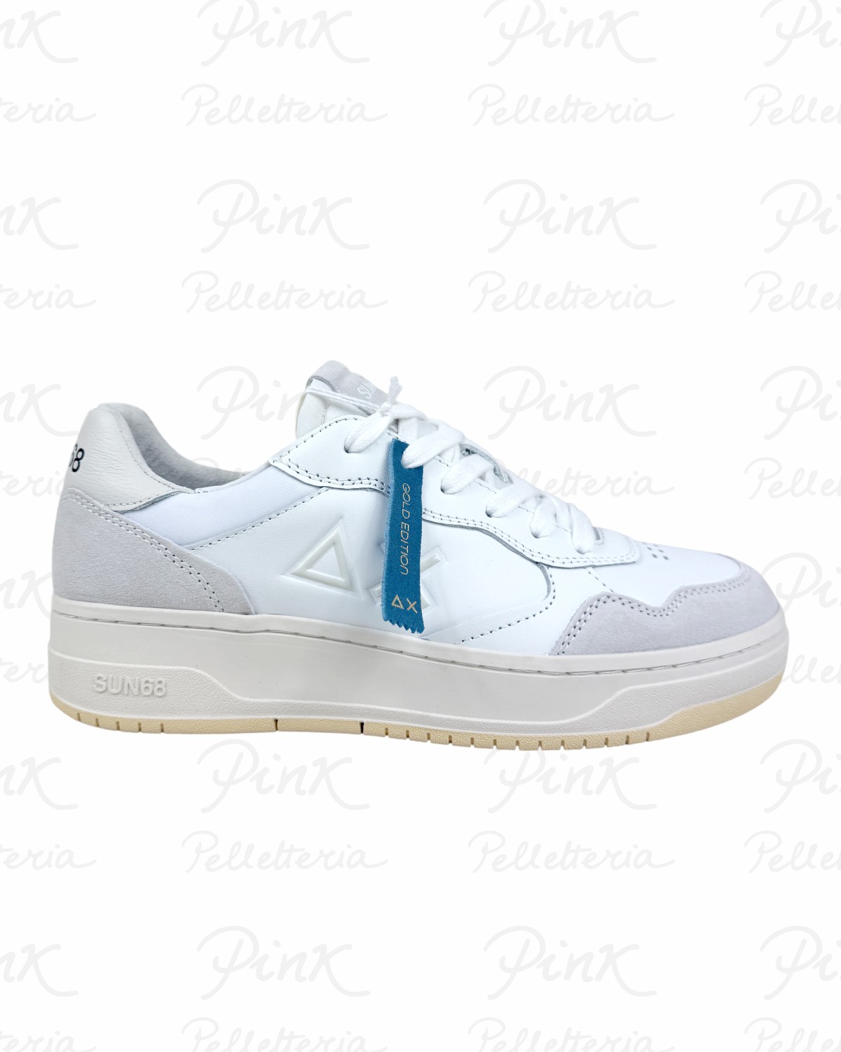 SUN68 Big Basket Evo Sneaker Uomo BZ36153 01 Bianco