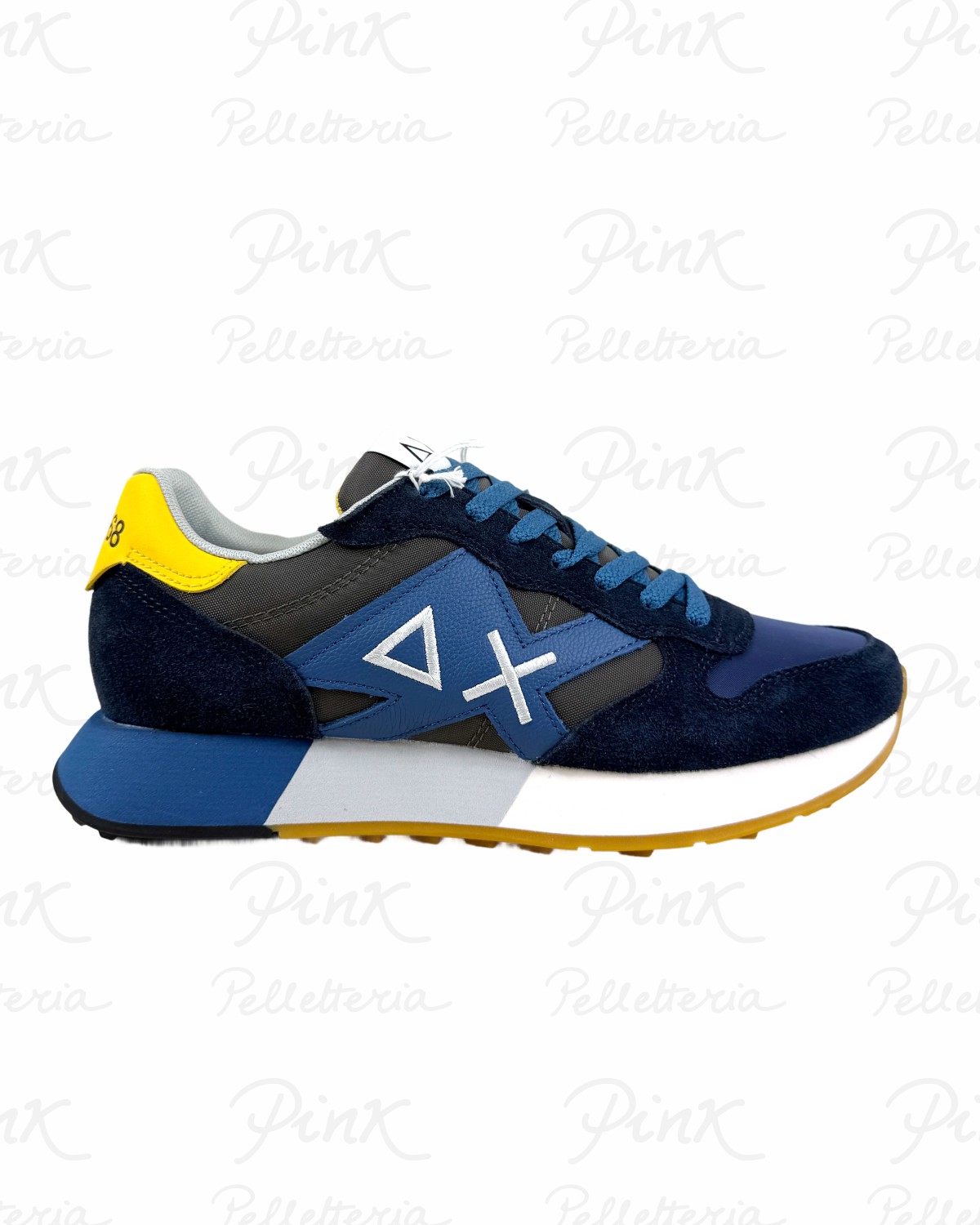 SUN68 Jaki 2,0 Bicolor Sneaker Uomo BZ36116 0799 Navy BlueInchiostro