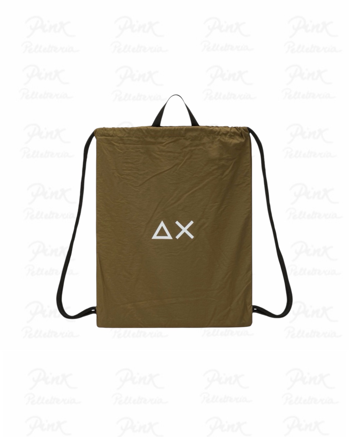 SUN68 Man Nylon Small Backpack W36103-74 Militare Scuro