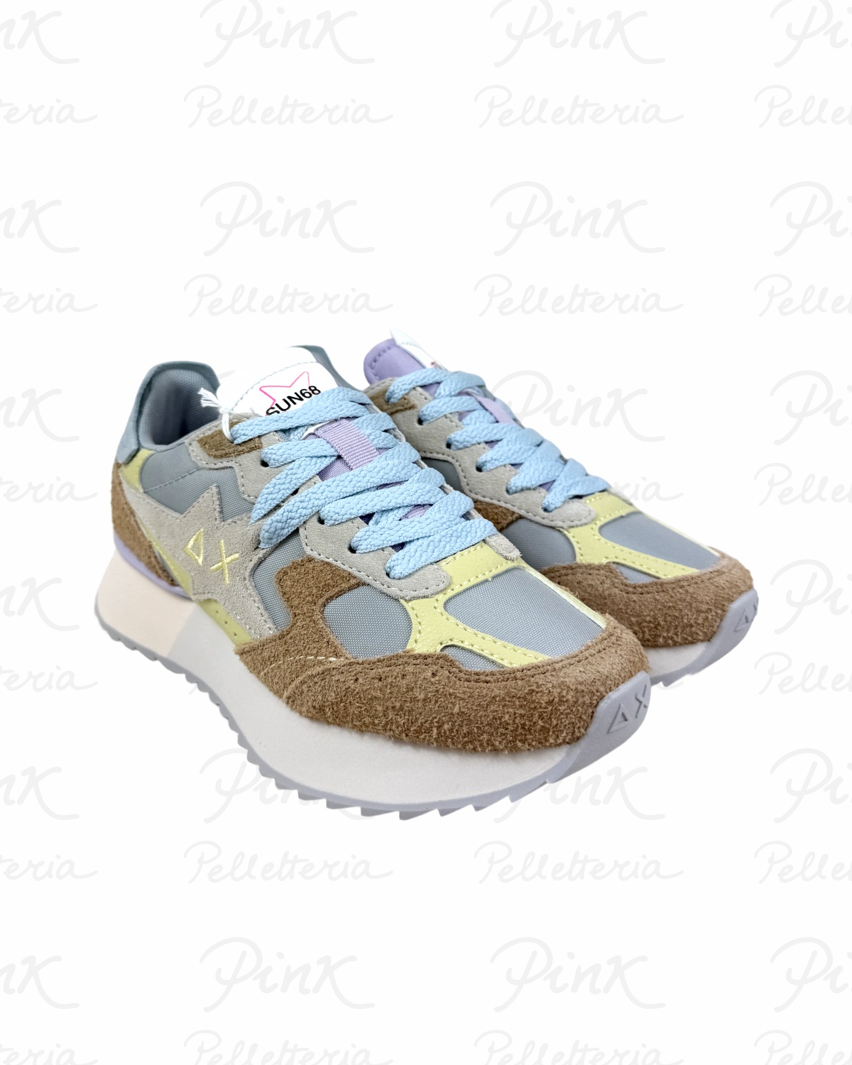 SUN68 Stargirl Multicolor Option Sneaker Donna BZ36215 06 Grigio Chiaro
