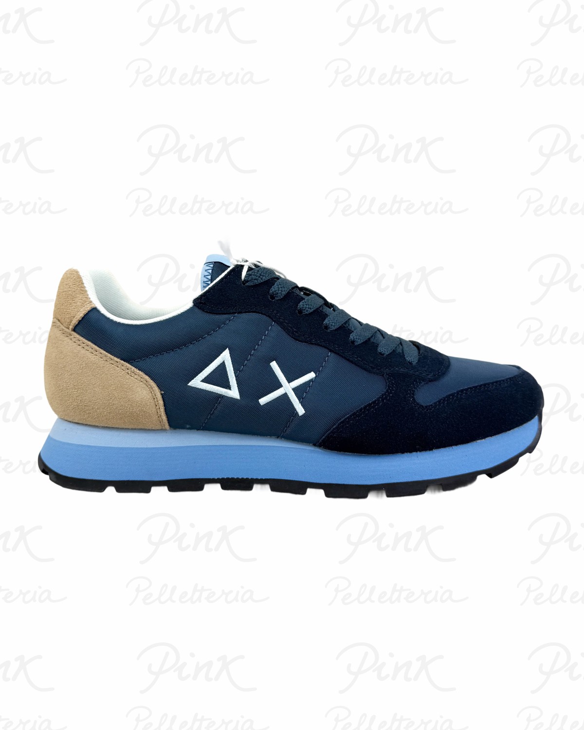 SUN68 Tom Multicolor Sneaker Uomo BZ36106 07 Navy Blue