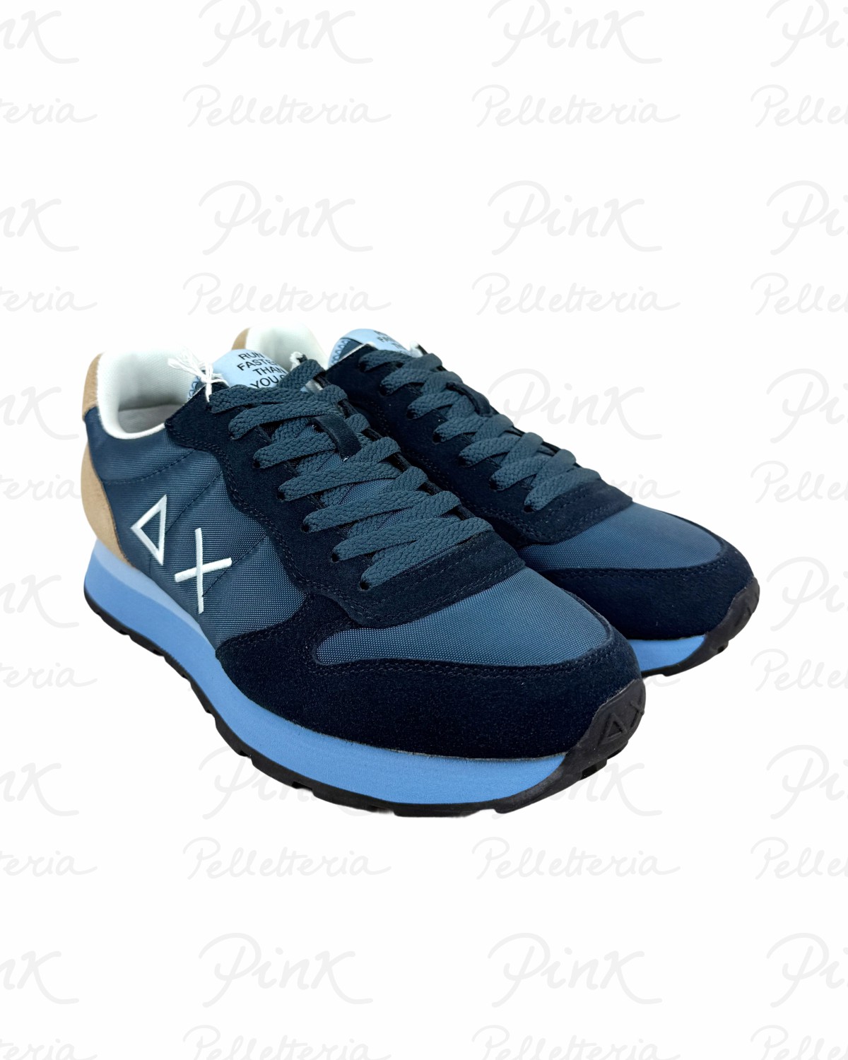 SUN68 Tom Multicolor Sneaker Uomo BZ36106 07 Navy Blue