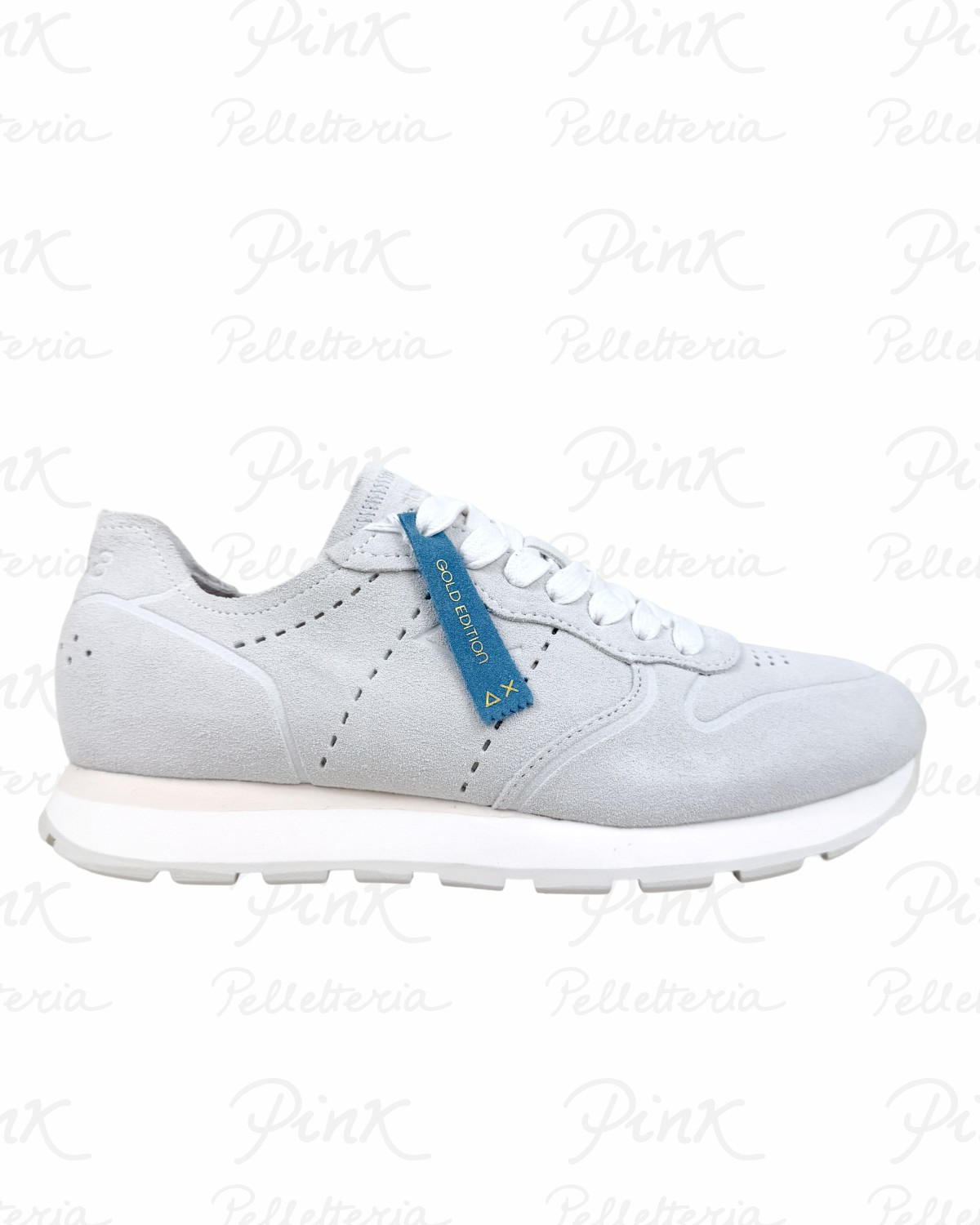 SUN68 Tom Raw Edge Sneaker Uomo BZ36103 01 Bianco