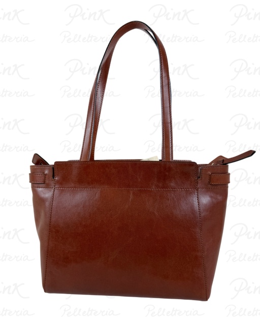 THE BRIDGE Woman Isotta Shopping Bag 04642501-14 Marrone