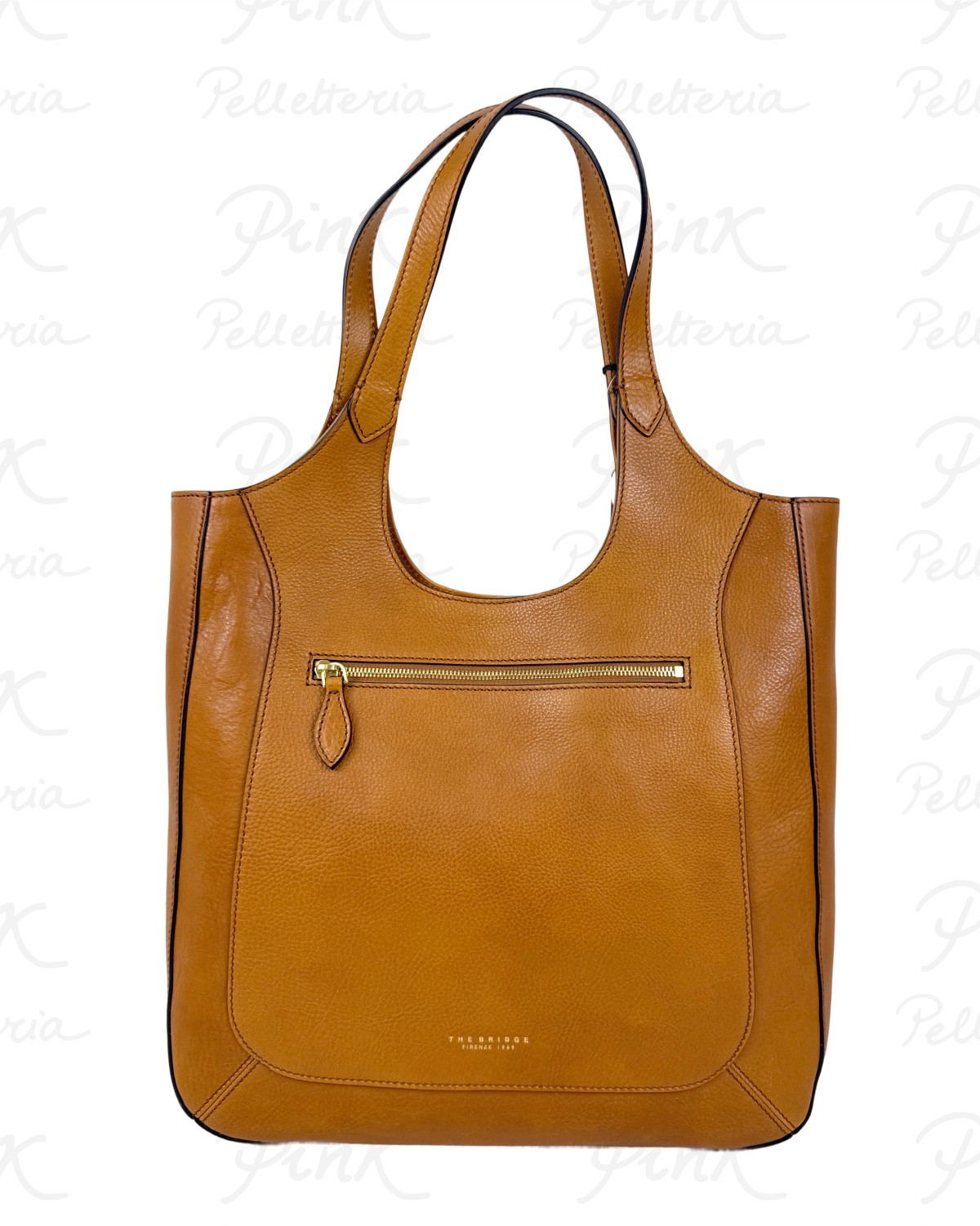 THE BRIDGE Woman Luce Soft Hobo 042326D3-15 Cognac