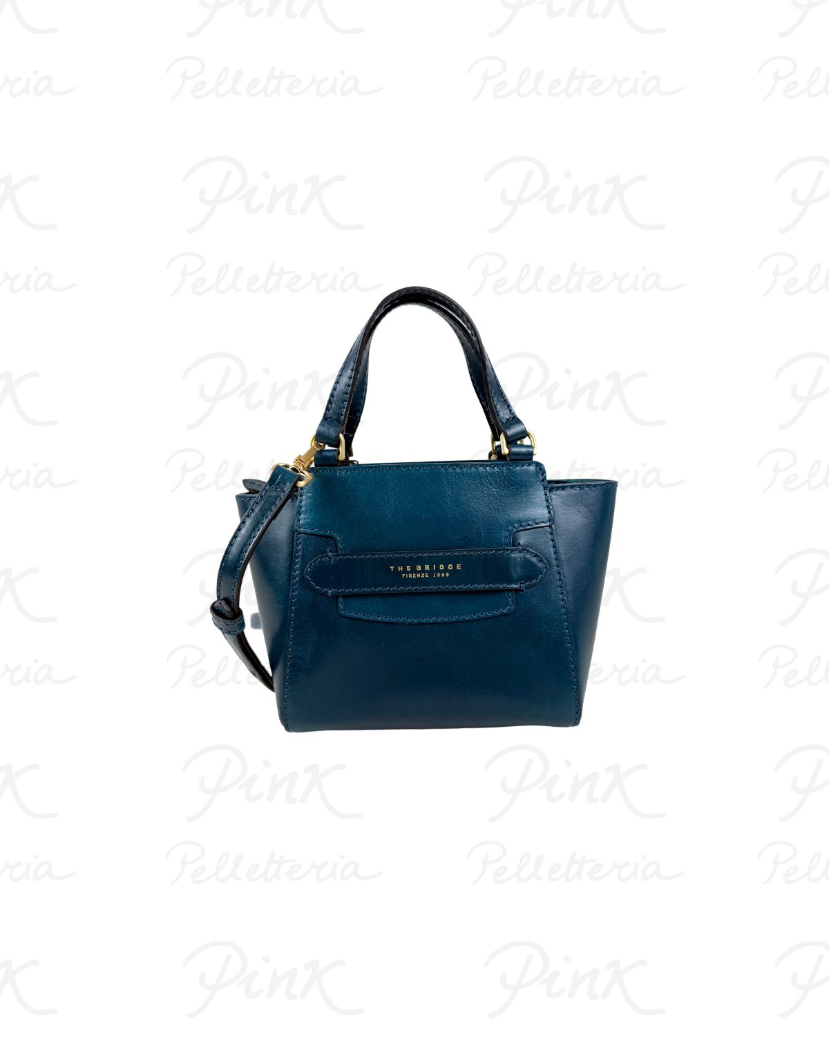 THE BRIDGE Woman Lucrezia Handbag Shoulder Strap 04190601-00E Pavone