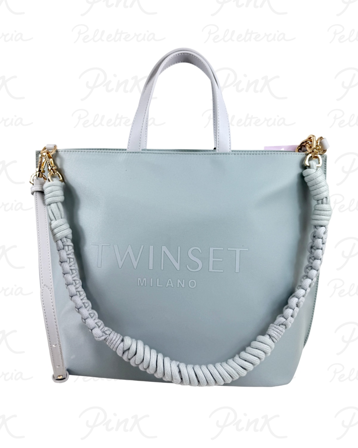 TWINSET Logo Bag Borsa Mano cTracolla 261TB7520 13162 Aqua