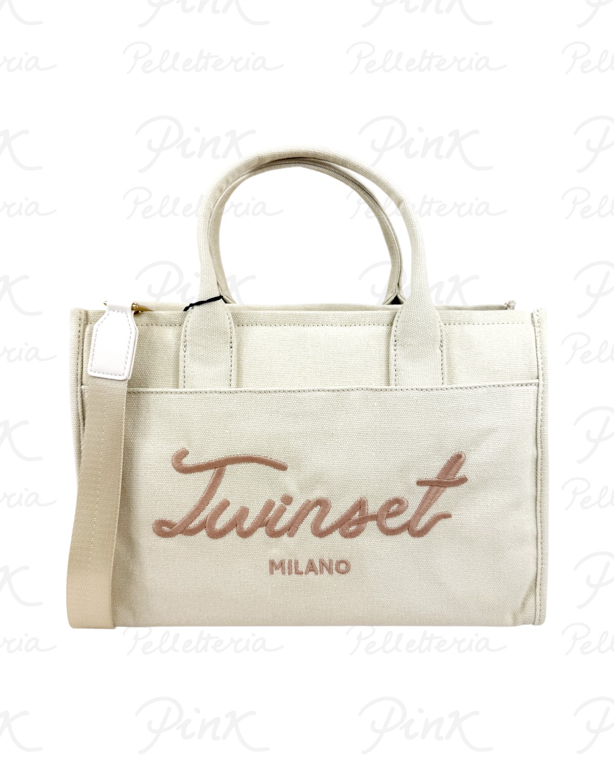 TWINSET Signature Tote Big cTracolla 261TB7291 13161 Delicate Sand