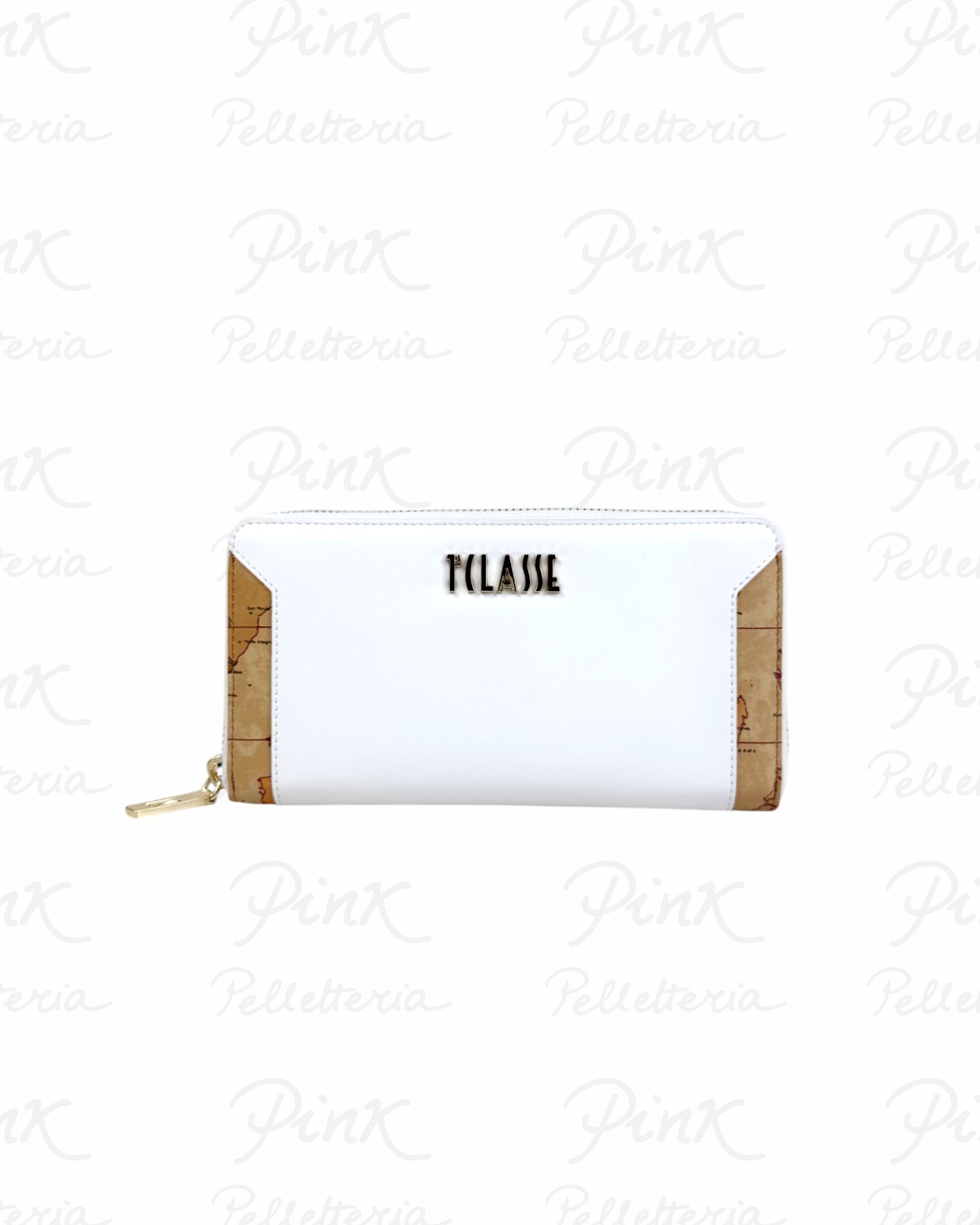 ALVIERO MARTINI PRIMA CLASSE Geo Harmonia Portafoglio Zip Around PQ23-9636-0900 Bianco