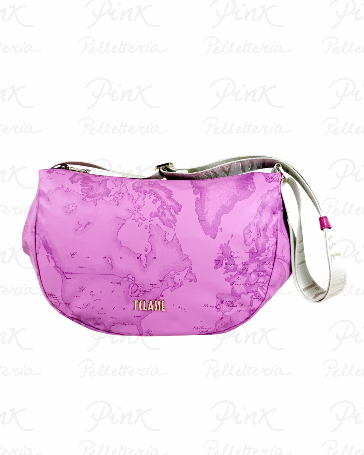 ALVIERO MARTINI PRIMA CLASSE Soft Color Tracolla Mezzaluna Grande LF54-9942-0285 Malva