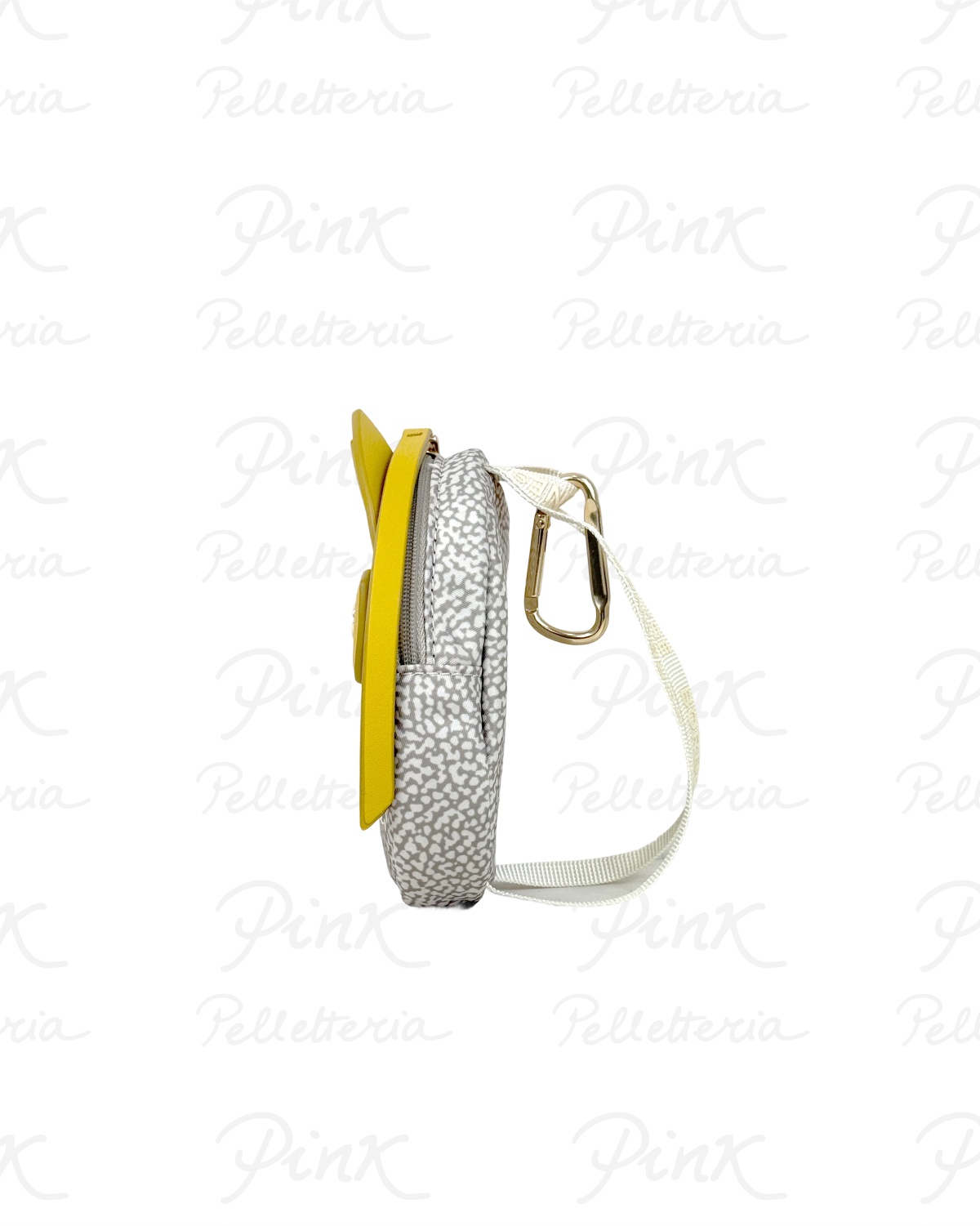 BORBONESE Charms Animal P.Monete P.Carte Gatto Tess. Recicl. Op/Vitello 91020071AH1 001 Sabbia/Saffron