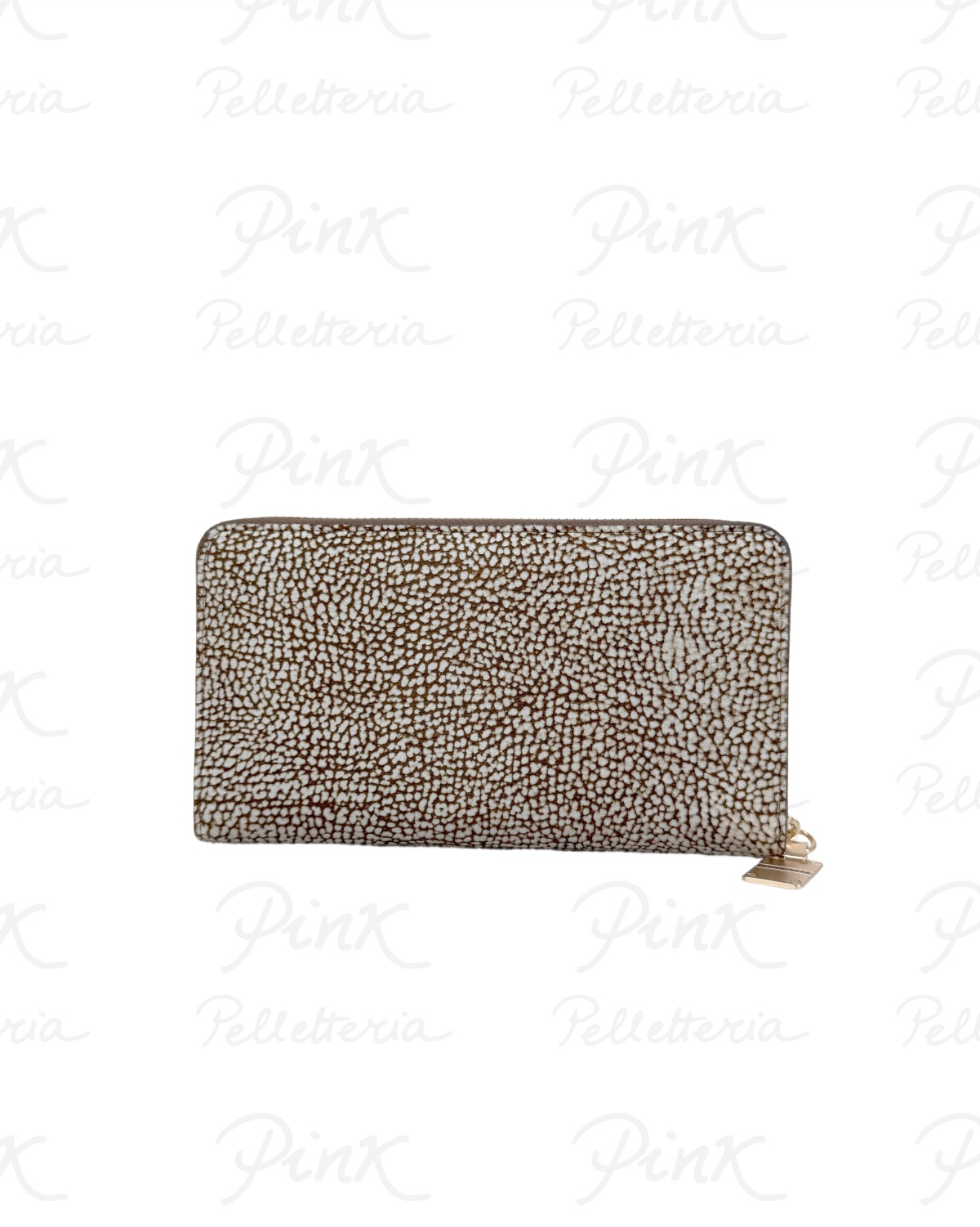 BORBONESE Portafoglio Large Zip Around Agnello Smerigliata St. 920053619 C59 Cuoio