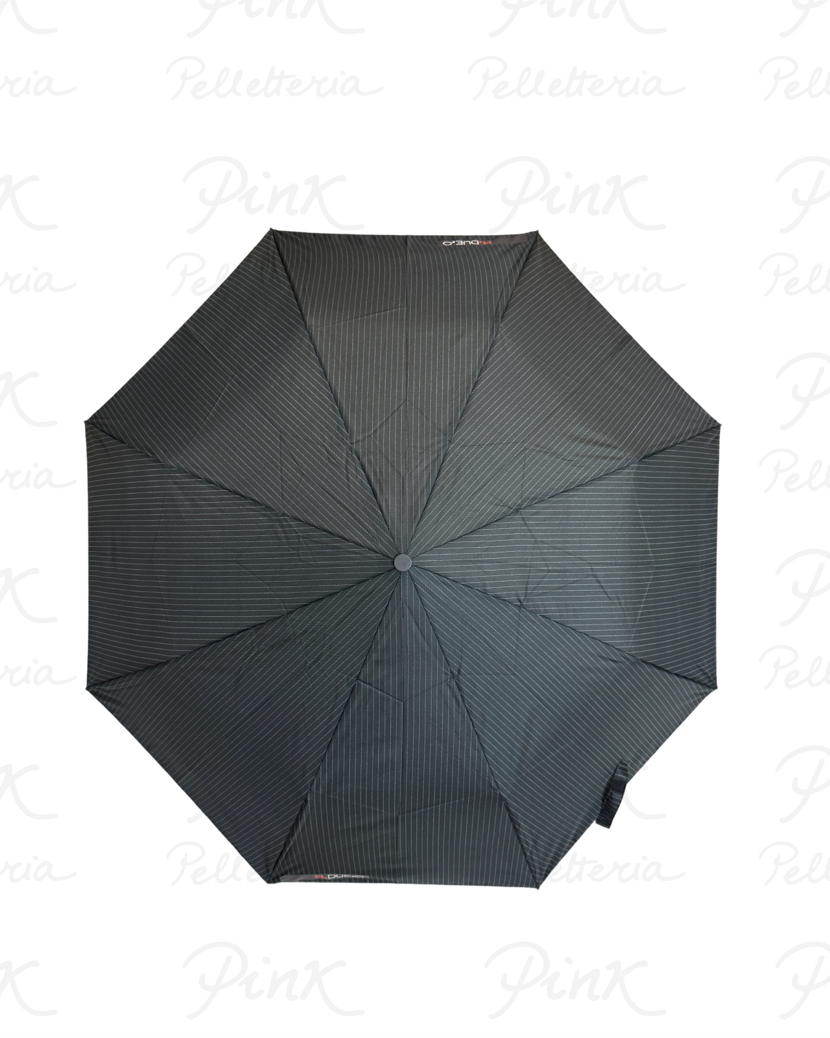 H.DUE.O Ombrello OpenClose Automatico in Tessuto cManico H601BK Nero