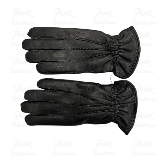 JERRY SAVED Guanti Uomo Pelle 555/U Nero