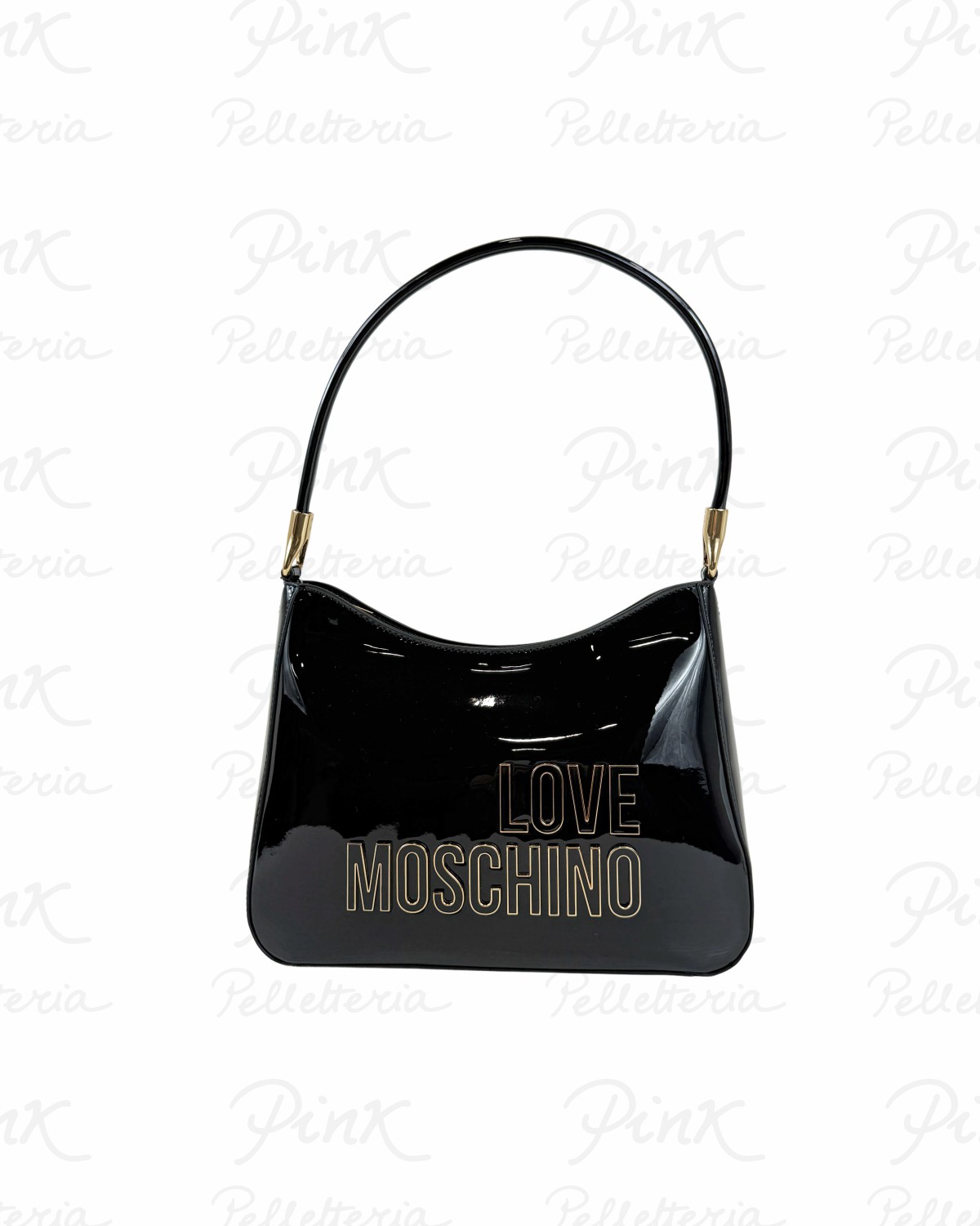 LOVE MOSCHINO Pu Lucido Hobo JC4249PP0O KE1 00A Nero