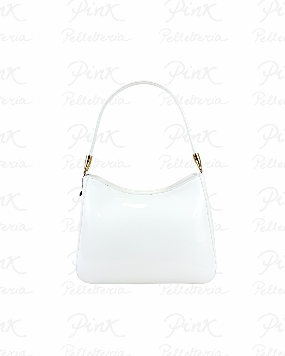 LOVE MOSCHINO Pu Lucido Hobo JC4249PP0O KE1 10A Bianco