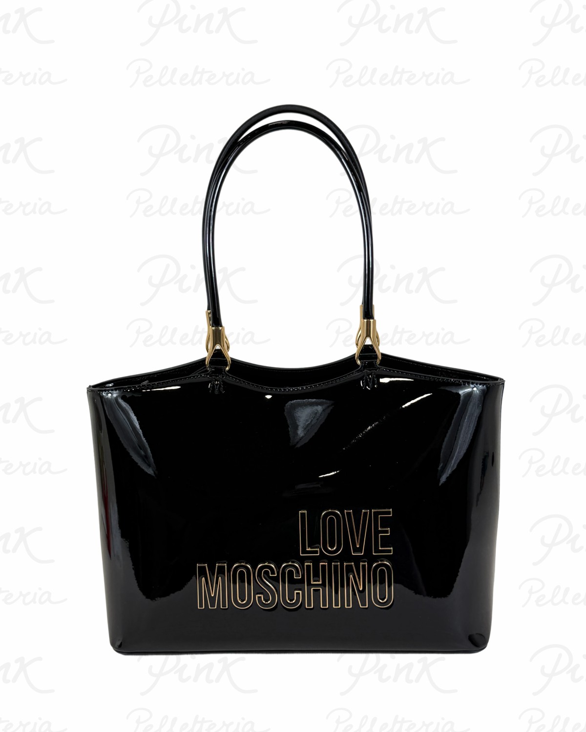 LOVE MOSCHINO Pu Lucido Shopping JC4247PP0O KE1 00A Nero