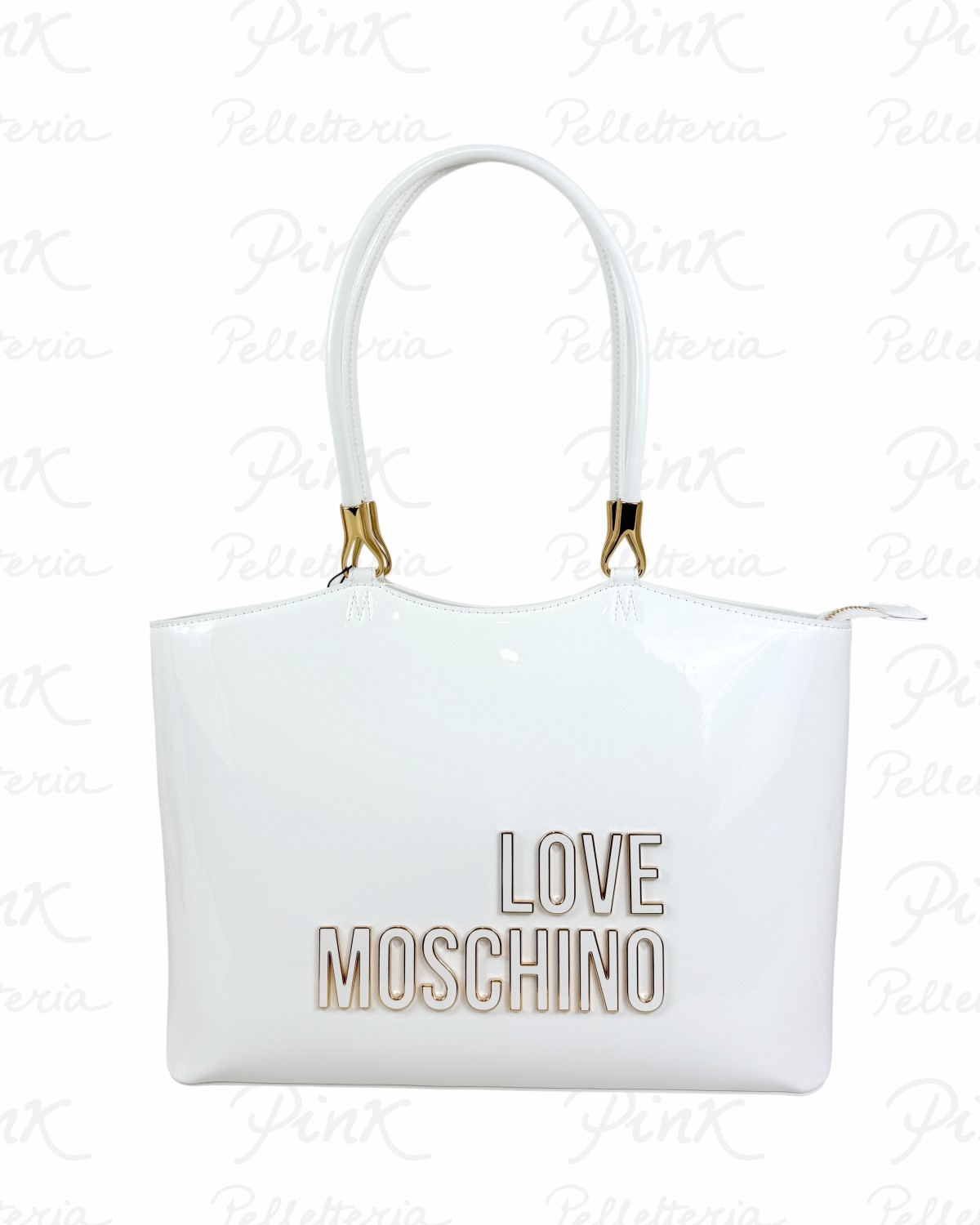 LOVE MOSCHINO Pu Lucido Shopping JC4247PP0O KE1 10A Bianco