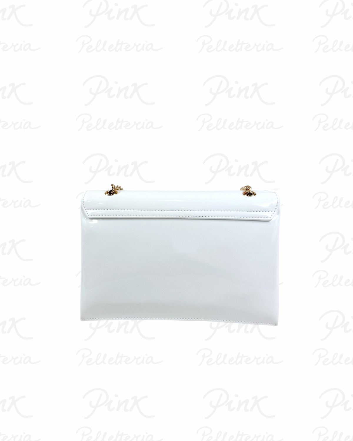 LOVE MOSCHINO Pu Lucido Sottospalla JC4246PP0O KE1 10A Bianco