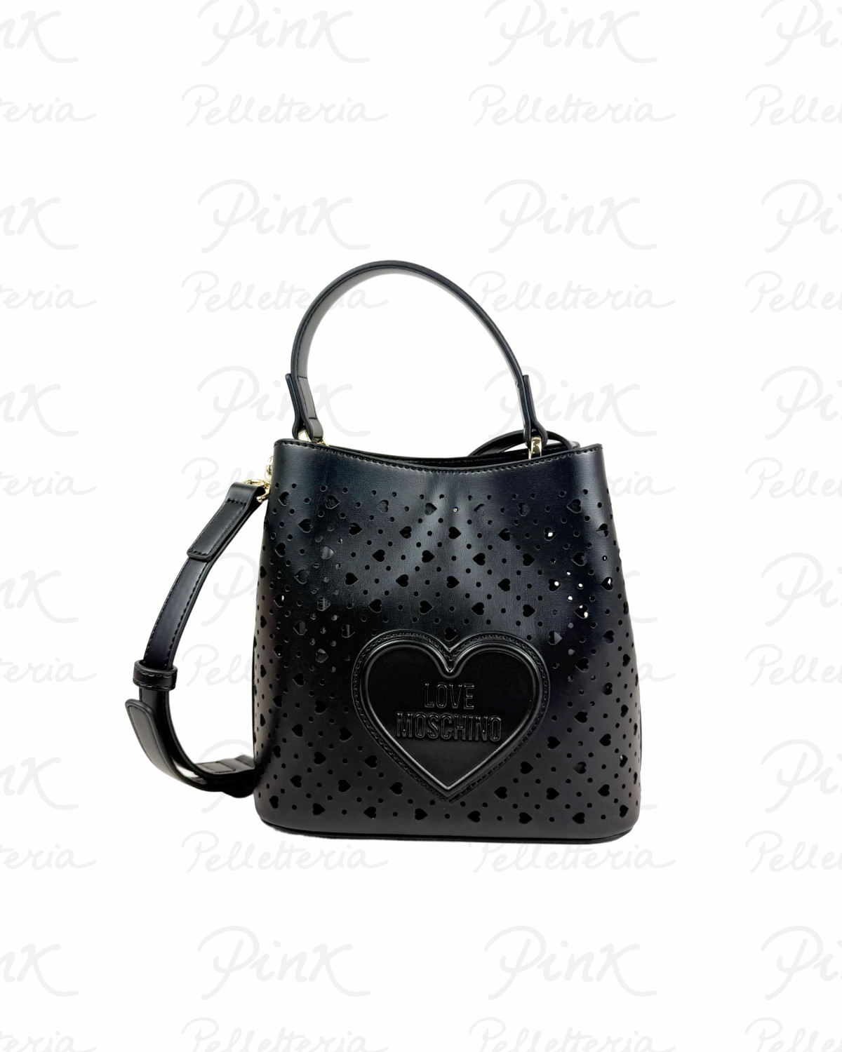 LOVE MOSCHINO Traforato Secchiello Piccolo JC4294PP0O KK0 000 Nero