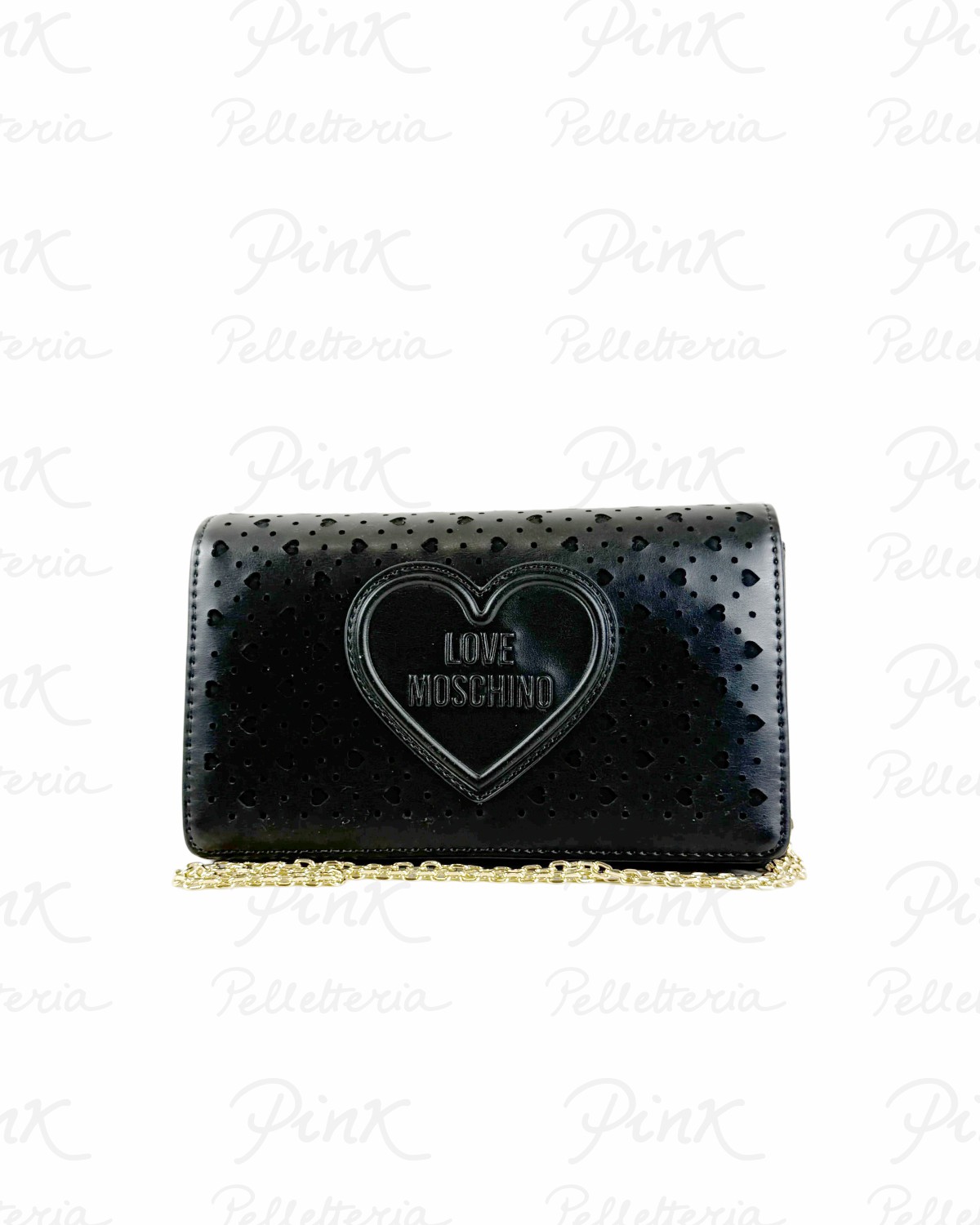 LOVE MOSCHINO Traforato Tracolla Piccola JC4295PP0O KK0 000 Nero