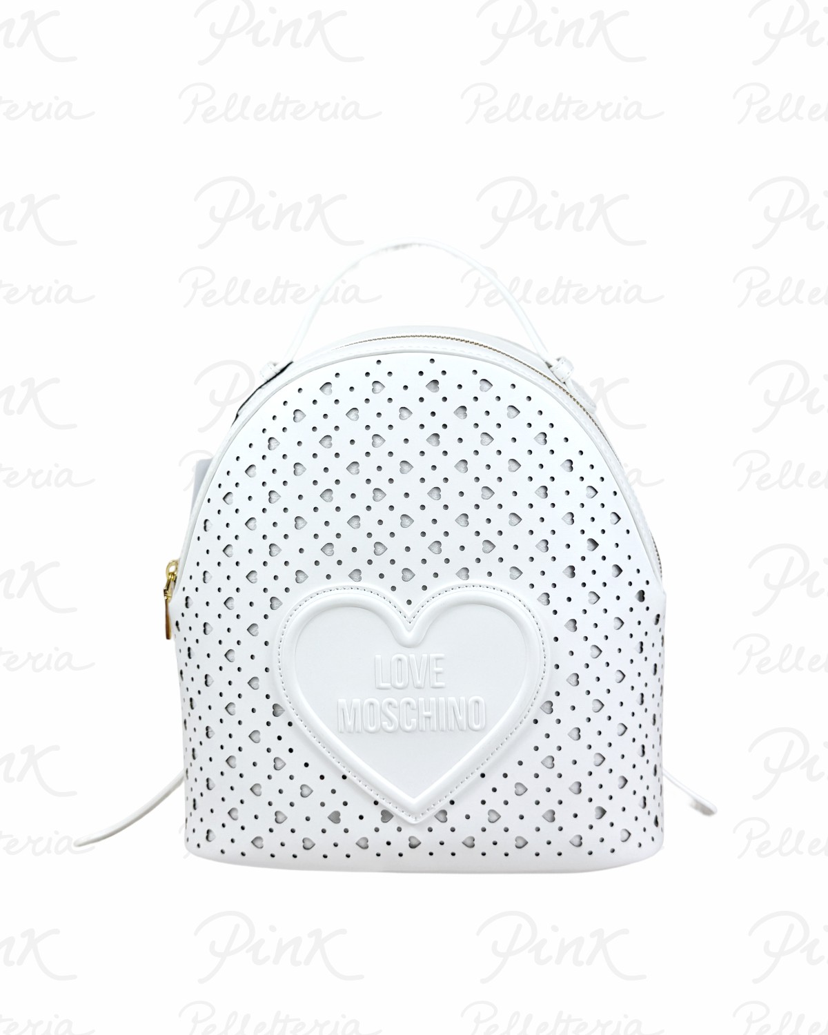 LOVE MOSCHINO Traforato Zaino JC4293PP0O KK0 100 Bianco