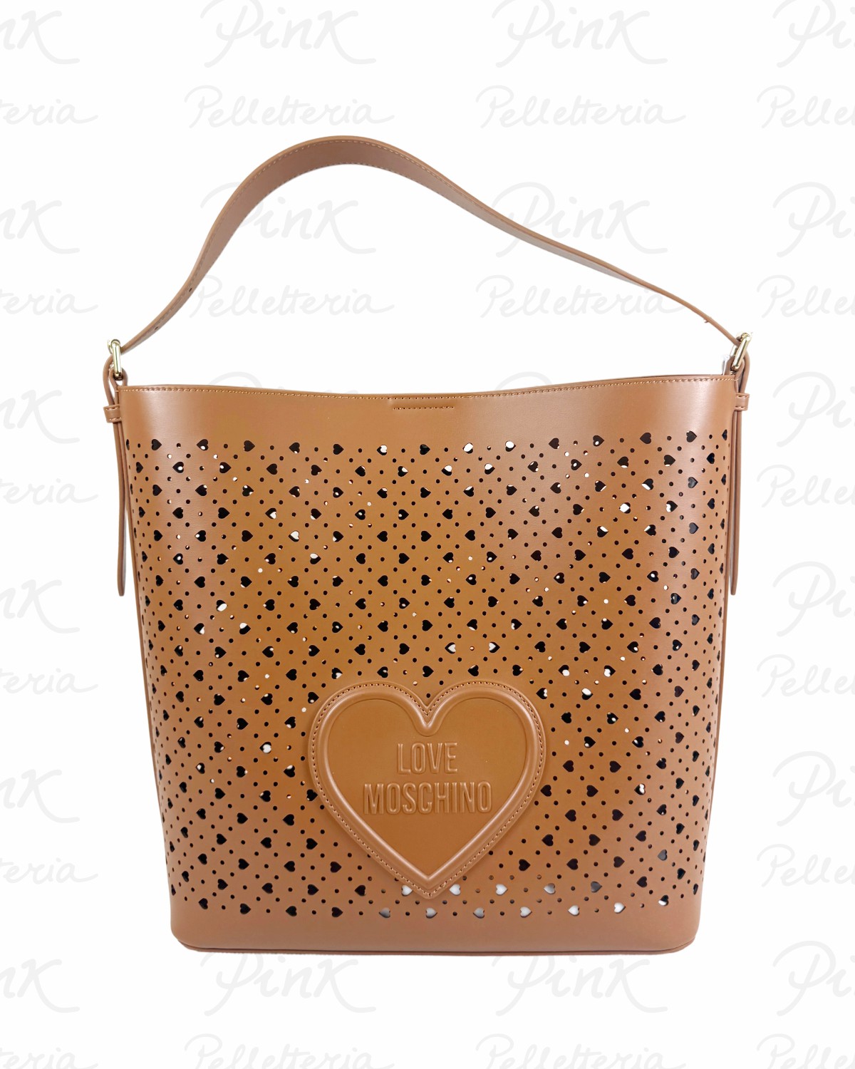 LOVE MOSCHNO Traforato Sacca JC4292PP0O KK0 200 Cuoio