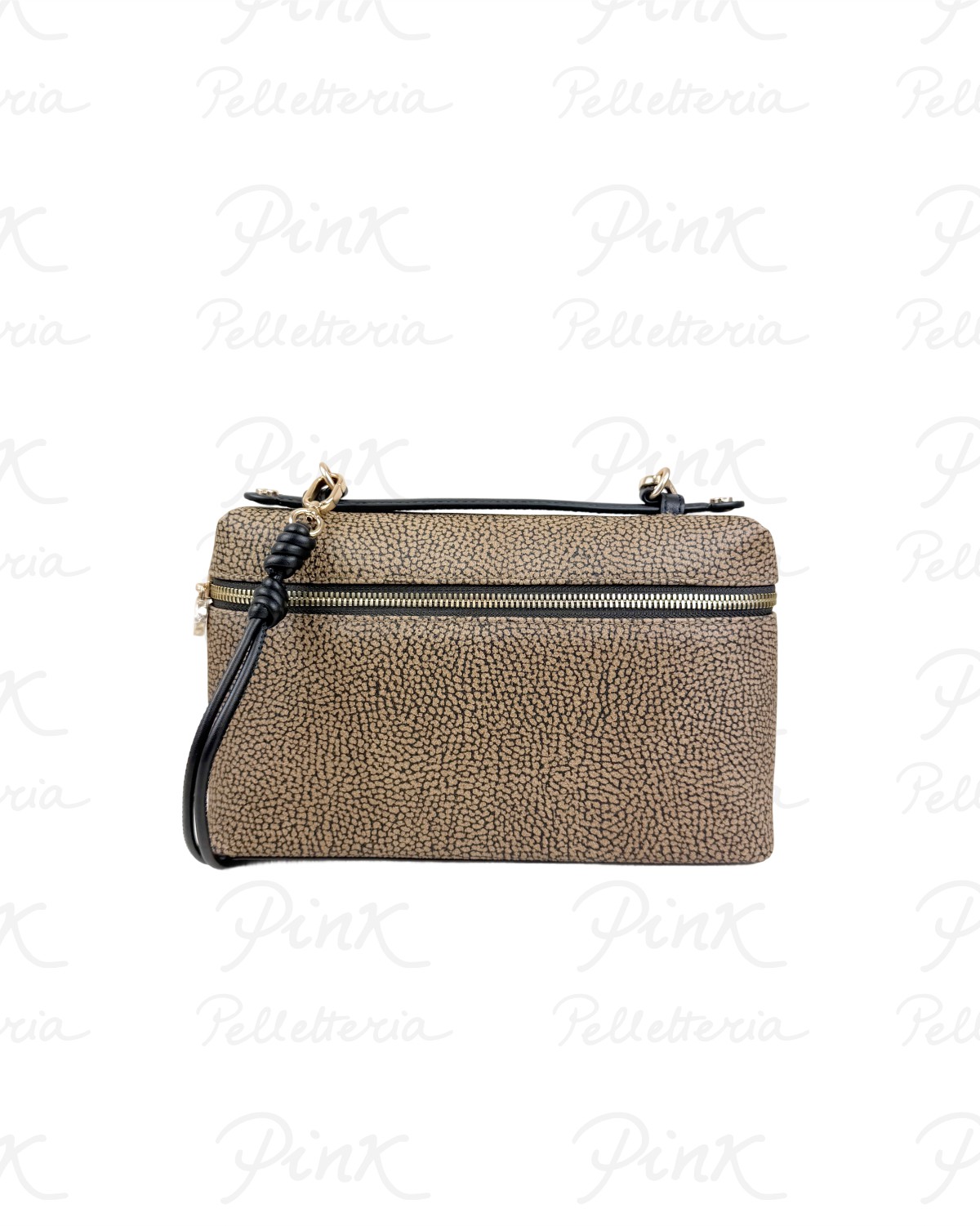 BORBONESE Gemini Camera Case M. ct Tela St. Op SoftVitello 910102830191 311 Op NaturaleNero