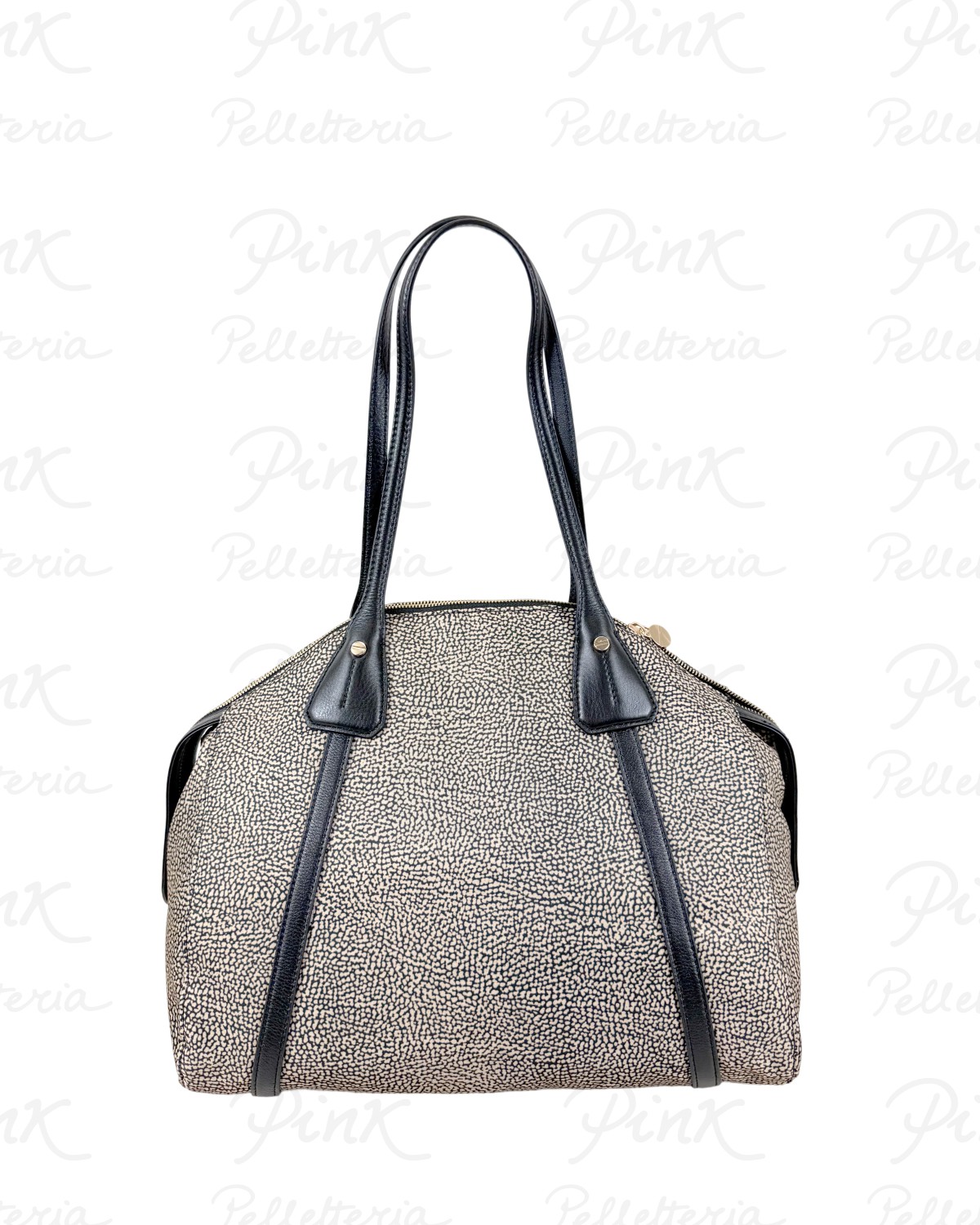 BORBONESE Poche Shopping M. Tess. Ricicl. St. OpVitello St. 910101980189 X11 Op NaturaleNero