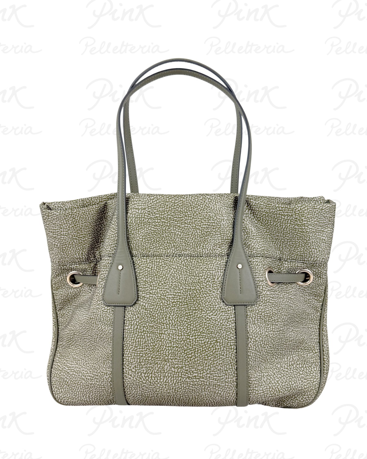 BORBONESE Prive Shopping L. Tess. Ricicl. St. OpVitello 91010230AH1 N41 Olive