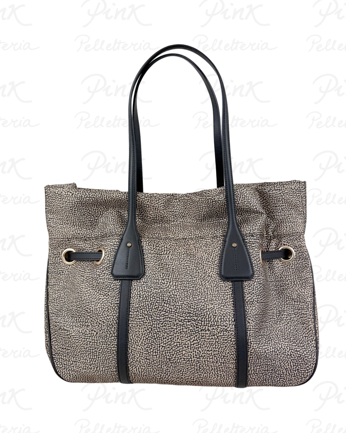 BORBONESE Prive Shopping L. Tess. Ricicl. St. OpVitello 91010230AH1 X11 NaturaleNero