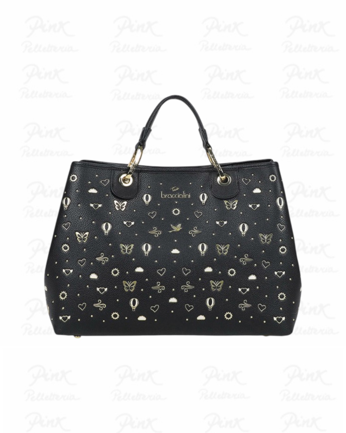BRACCIALINI Beth Strass Handbag L. B18880-YY-100 Black