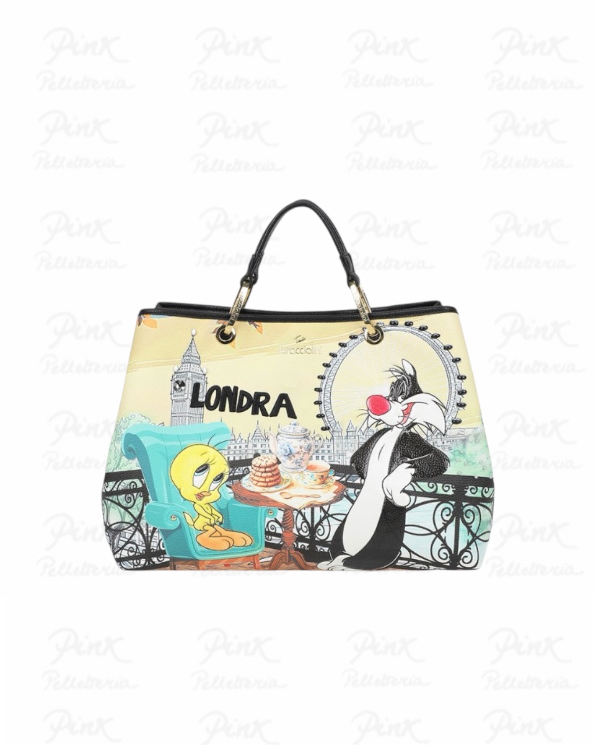 BRACCIALINI Cartoline Handbag LT252-YY-818 Londra