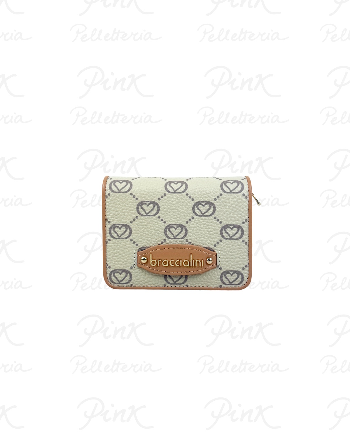 BRACCIALINI Monogram Small Wallets B19056-MO-305 Beige