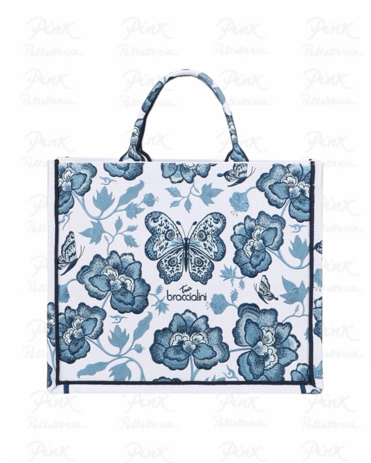 BRACCIALINI Queen Tote Butterfly B18921-TY-3292 Blue