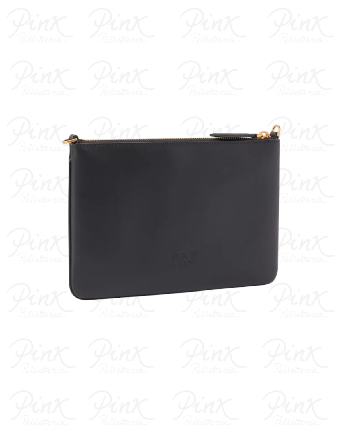 PINKO Flat Classic Vitello Seta 100455-A0F1-Z99Q Nero-Antique Gold - immagine 3