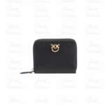 PINKO Taylor Zip Around Vitello Seta Black 100249-A0F1-Z99Q