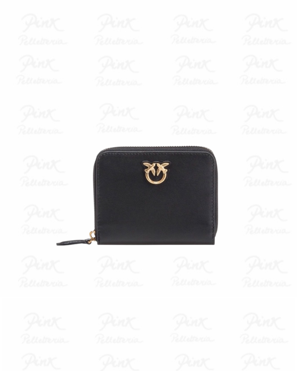 PINKO Taylor Zip Around Vitello Seta Black 100249-A0F1-Z99Q