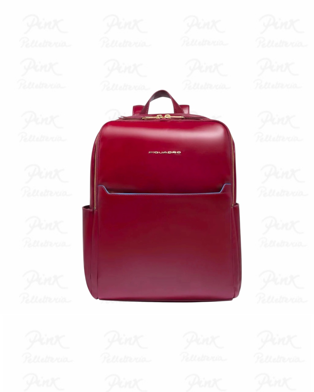 PIQUADRO Zaino Donna Porta PC 14" 2 Comparti in Pelle CA6678B2/R Rosso