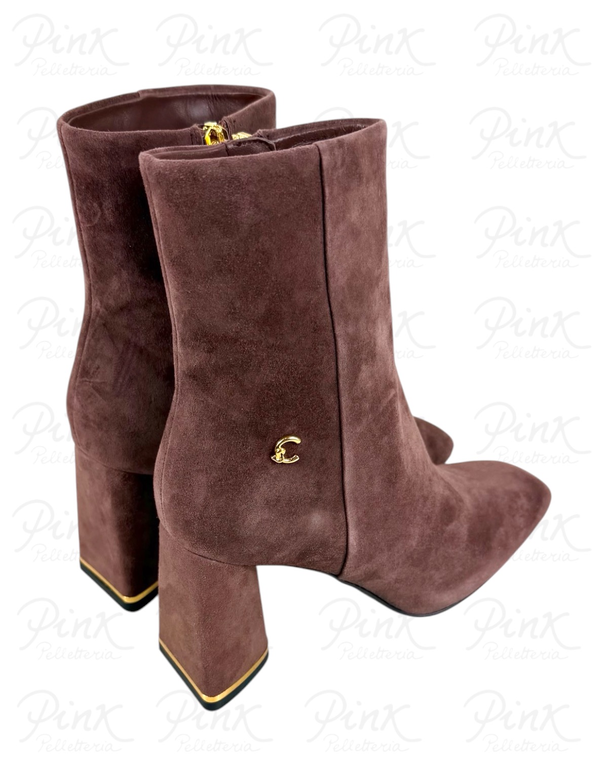 COCCINELLE C-Eeveryday Suede Stivaletto E4U1N110201 R49 Berry - immagine 4