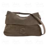 COCCINELLE Lidia Suede Bimateria Sottospalla Grande E1V9G130301 N59 Warm Taupe/Warm Taupe