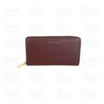 COCCINELLE Metallic Soft Portafoglio Zip Around in Pelle E2MW5113201 R49 Berry