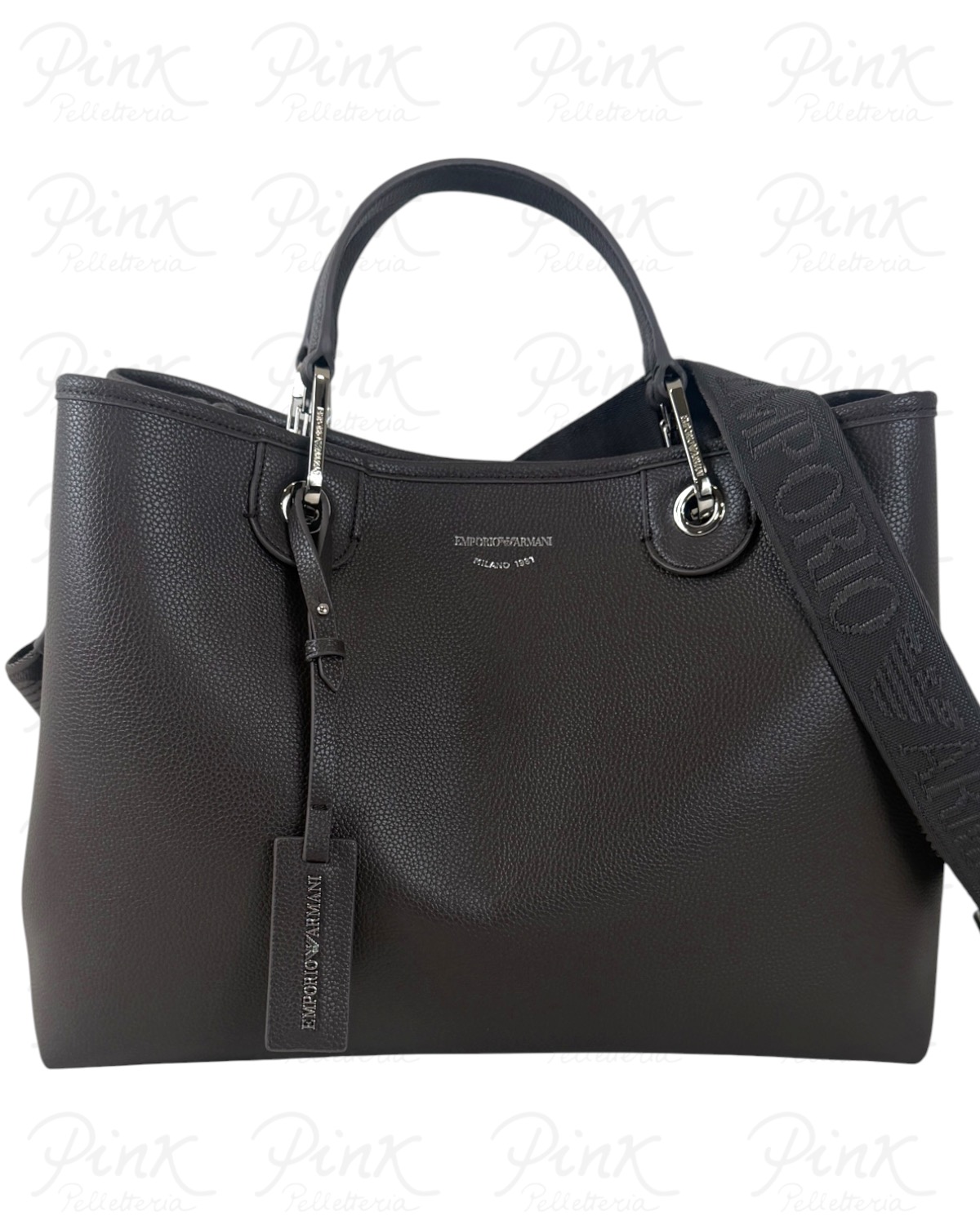 EMPORIO ARMANI Woman MyEA Shopping Bag M. EW000360-AF12036-M6458 Dark Smoke Foliage