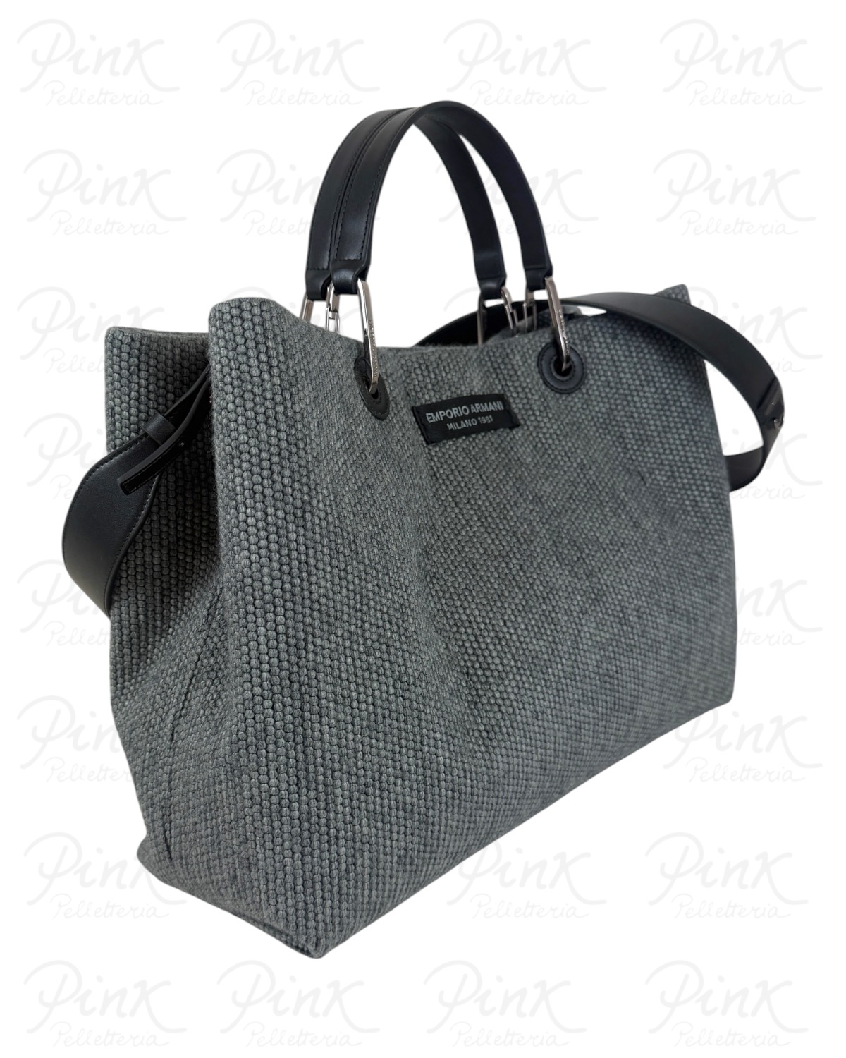 EMPORIO ARMANI Woman MyEA Shopping Bag M. EW000360-AF28319-U8045 Grigio - immagine 3