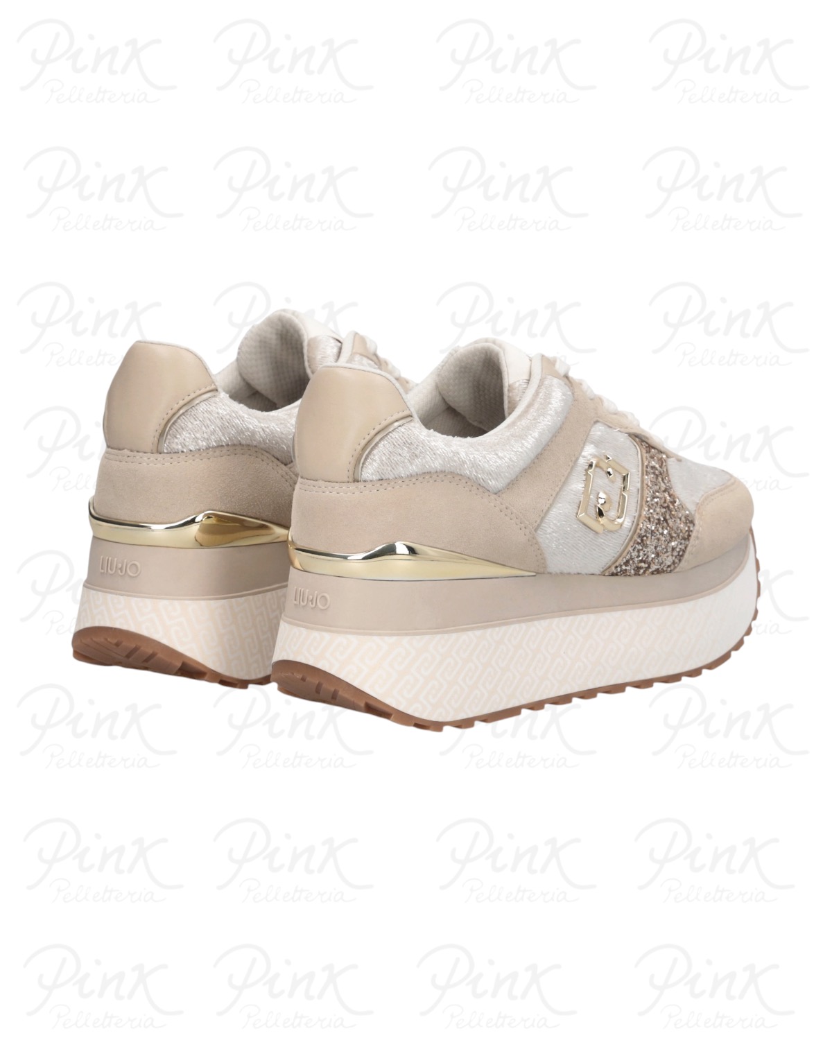 LIU JO Woman Maxi Wonder Plus 02 Sneaker BF6009PX066S3988 Milk/Rope - immagine 4