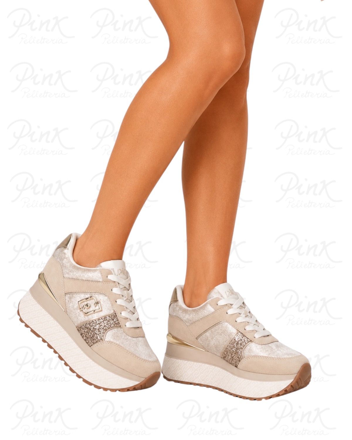 LIU JO Woman Maxi Wonder Plus 02 Sneaker BF6009PX066S3988 Milk/Rope - immagine 2