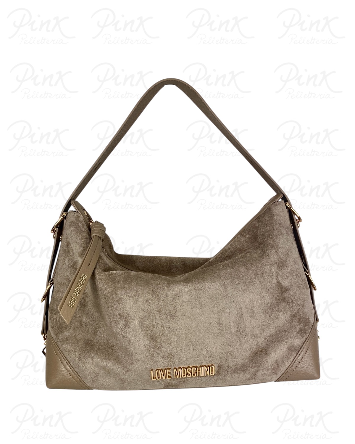 LOVE MOSCHINO Velour Sottospalla Grande JC4090PP1P-LD1-10A Sabbia/Sabbia