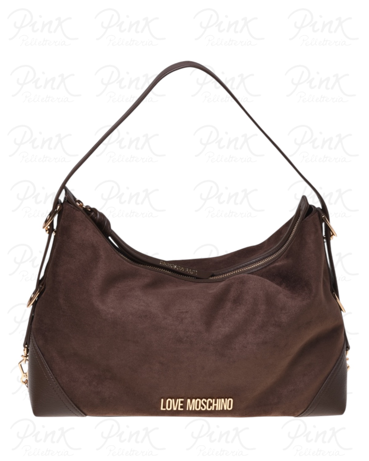 LOVE MOSCHINO Velour Sottospalla Grande JC4090PP1P-LD1-30A Marrone/Marrone